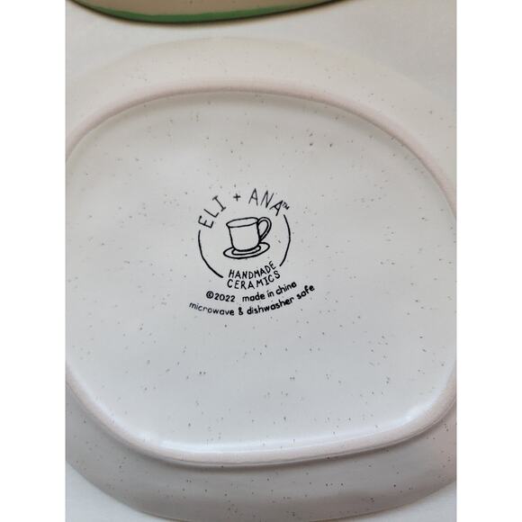 Eli & Ana Blue‎ Sky Christmas Appetizer Plates Hummingbirds Whimsical Set of 4 - Picture 8 of 8